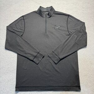 NBA Oklahoma City Thunder 1/4 Zip Jacket Gray Cutter Buck DryTec Men's Size XL